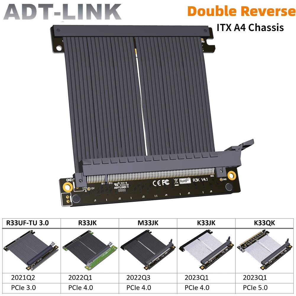 ADT Gen 5/4 PCIe Riser-Kabel P – Itx Gpu Riser Pcie 4.0 16X Bewertung und Preis